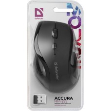 Мишка Defender Accura MM-295 бездротова 6 кн до 1600 dpi чорна (52295)