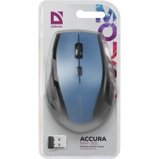 Мишка Defender Accura MM-365 бездротова 6 кн до 1600 dpi синя (52366)