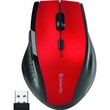 Мишка Defender Accura MM-365 бездротова 6 кн до 1600 dpi червона (52367)