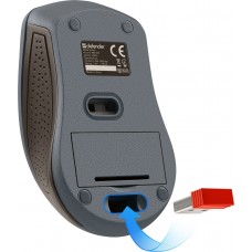 Мишка Defender Accura MM-935 бездротова 4кн до 1600dpi сіра (52936)