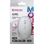 Мишка Defender Auris MB-027 бездротова 3 кн до 1600 dpi безшумна біла (52028) Мишка Defender Auris MB-027 бездротова 3 кн до 1600 dpi безшумна біла (52028)