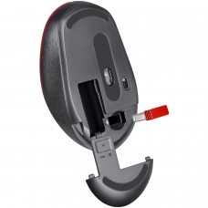 Мишка Defender Auris MB-027 бездротова 4 кн 1600 dpi безшумна червона (52026)