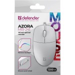 Мишка Defender Azora MB-241 3кн 1200dpi біла (52242) Мишка Defender Azora MB-241 3кн 1200dpi біла (52242)