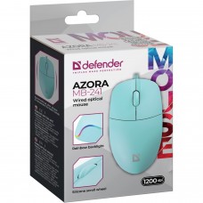 Мишка Defender Azora MB-241 3кн 1200dpi Блакитний (52243)