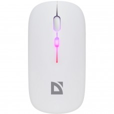 Мишка Defender Coda MB-261 бездротова Bluetooth+2 4 ГГц ігрова 3 кн 1600 dpi 300mAh біла (52262)