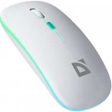 Мишка Defender Coda MB-261 бездротова Bluetooth+2 4 ГГц ігрова 3 кн 1600 dpi 300mAh біла (52262)