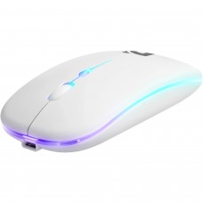Мишка Defender Coda MB-261 бездротова Bluetooth+2 4 ГГц ігрова 3 кн 1600 dpi 300mAh біла (52262)