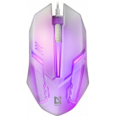Мишка Defender Cyber MB-560L 4 кн 1200 dpi підсвітка 7 кол біла (52561)