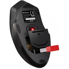 Мишка Defender Datum MB-345 бездротова 4 кн до 1600 dpi чорна (52345)