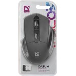 Мишка Defender Datum MB-345 бездротова 4 кн до 1600 dpi чорна (52345)