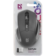 Мишка Defender Datum MB-345 бездротова 4 кн до 1600 dpi чорна (52345)
