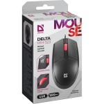 Мишка Defender Delta MM-523 3кн 1000dpi безшумна чорна (52523) Мишка Defender Delta MM-523 3кн 1000dpi безшумна чорна (52523)
