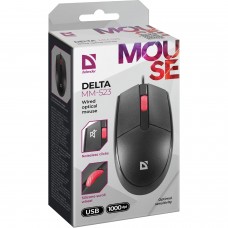 Мишка Defender Delta MM-523 3кн 1000dpi безшумна чорна (52523)