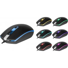Мишка Defender Dot MB-986 4 кн 1600 dpi 7 кол підсвітки чорна (52986)