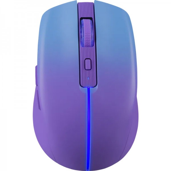 Мишка Defender Mystery MM-301 бездротова Bluetooth+2 4G 1600 dpi 4кн 500mAh LED фіолетова (52301)