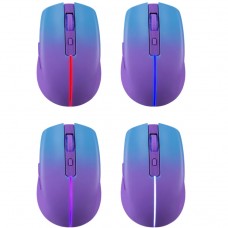 Мишка Defender Mystery MM-301 бездротова Bluetooth+2 4G 1600 dpi 4кн 500mAh LED фіолетова (52301)