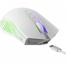 Мишка Defender Pandora GM-502 бездротова ігрова 7кн 3200 dpi 500 mAh біла (52502)