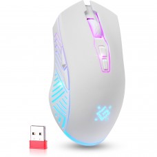 Мишка Defender Pandora GM-502 бездротова ігрова 7кн 3200 dpi 500 mAh біла (52502)