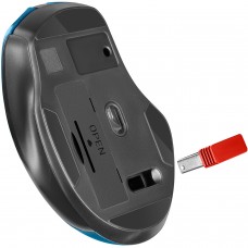 Мишка Defender Prime MB-053 бездротова 6 кн до 1600 dpi безшумна бірюзова (52054)