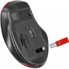 Мишка Defender Prime MB-053 бездротова 6 кн до 1600 dpi безшумна червона (52052)