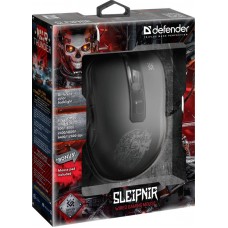 Мишка Defender Sleipnir GM-927 ігрова (+килимок) 12800dpi 6кн чорна (52927)