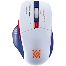 Мишка Defender Tisa GM-126 бездротова ігрова 1600 dpi 7кн 400 mAh синьо-біла (52126)