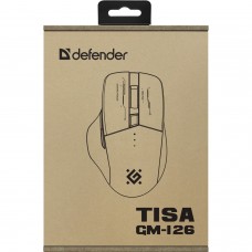 Мишка Defender Tisa GM-126 бездротова ігрова 1600 dpi 7кн 400 mAh синьо-біла (52126)