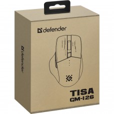 Мишка Defender Tisa GM-126 бездротова ігрова 1600 dpi 7кн 400 mAh синьо-біла (52126)
