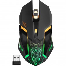 Мишка Defender Trigger GM-934 бездротова ігрова 6 кн 3200 dpi 350mAh LED чорна (52934)