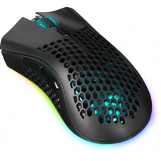 Мишка Defender Warlock GM-709L RGB ігрова бездротова 2400dpi 7кн чорна (52709)