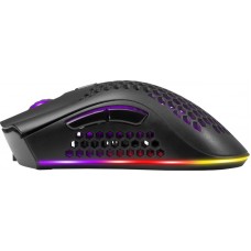Мишка Defender Warlock GM-709L RGB ігрова бездротова 2400dpi 7кн чорна (52709)