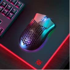 Мишка Defender Warlock GM-709L RGB ігрова бездротова 2400dpi 7кн чорна (52709)