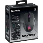 Мишка Defender Wolverine GM-700L ігрова RGB 7 кн 12800 dpi чорна (52700) Мишка Defender Wolverine GM-700L ігрова RGB 7 кн 12800 dpi чорна (52700)