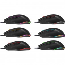Мишка Defender Wolverine GM-700L ігрова RGB 7 кн 12800 dpi чорна (52700)