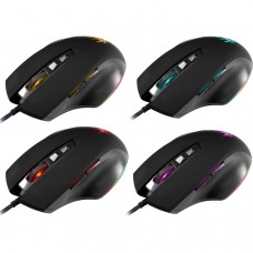 Мишка Defender Wolverine GM-700L ігрова RGB 7 кн 12800 dpi чорна (52700)