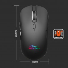 Мишка Media-Tech MT1124 бездротова Bluetooth+2 4G 3200dpi 5кн Silent чорна (MT1124)