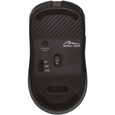Мишка Media-Tech MT1124 бездротова Bluetooth+2 4G 3200dpi 5кн Silent чорна (MT1124)