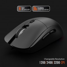 Мишка Media-Tech MT1124 бездротова Bluetooth+2 4G 3200dpi 5кн Silent чорна (MT1124)
