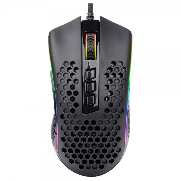 Мишка Redragon Storm M808 RGB Optical ігрова 12400dpi 7кн Ultralight чорна (77854)