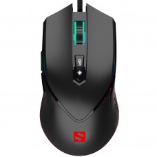 Мишка Sandberg Azazinator Mouse 6400 RGB ігрова 6400dpi 7кн Huano чорна (640-20)