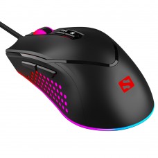 Мишка Sandberg Azazinator Mouse 6400 RGB ігрова 6400dpi 7кн Huano чорна (640-20)