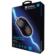 Мишка Sandberg Azazinator Mouse 6400 RGB ігрова 6400dpi 7кн Huano чорна (640-20)