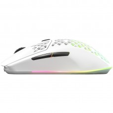Мишка SteelSeries Aerox 3 Wireless Snow RGB 18000dpi 6кн біла (62608)