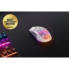 Мишка SteelSeries Aerox 3 Wireless Snow RGB 18000dpi 6кн біла (62608)