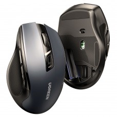 Мишка UGREEN 2 4GHz MU006 бездротова Bluetooth 4000dpi 4кн Silence Design Чорна (15063)