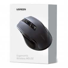 Мишка UGREEN 2 4GHz MU006 бездротова Bluetooth 4000dpi 4кн Silence Design Чорна (15063)