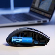 Мишка UGREEN 2 4GHz MU006 бездротова Bluetooth 4000dpi 4кн Silence Design Чорна (15063)