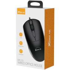 Мишка XTRIKE ME GM-115 USB 1200dpi 3кн чорна (GM-115)