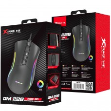 Мишка XTRIKE ME GM-226 ігрова USB 7200dpi 7кн RGB чорна (GM-226)