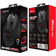 Мишка XTRIKE ME GM-502 ігрова 12800dpi 8кн RGB чорна (GM-502)